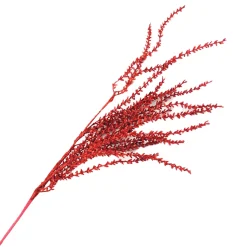 SPRAY HANGING PINE 35.5″ RED GLITTER