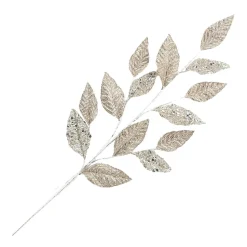 SPRAY LEAF FABRIC 34″ EMBSSED ROSE GOLD METALLIC FABRIC