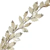 SPRAY LEAVES 28″ CHAMPAGNE METALLIC W/GLTR