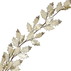 SPRAY LEAVES 28″ CHAMPAGNE METALLIC W/GLTR