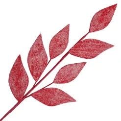 SPRAY LEAVES 28″ ROSE PINK GLITTER