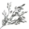 SPRAY LEAVES APPLE 29.5″ SILVER GLITTER