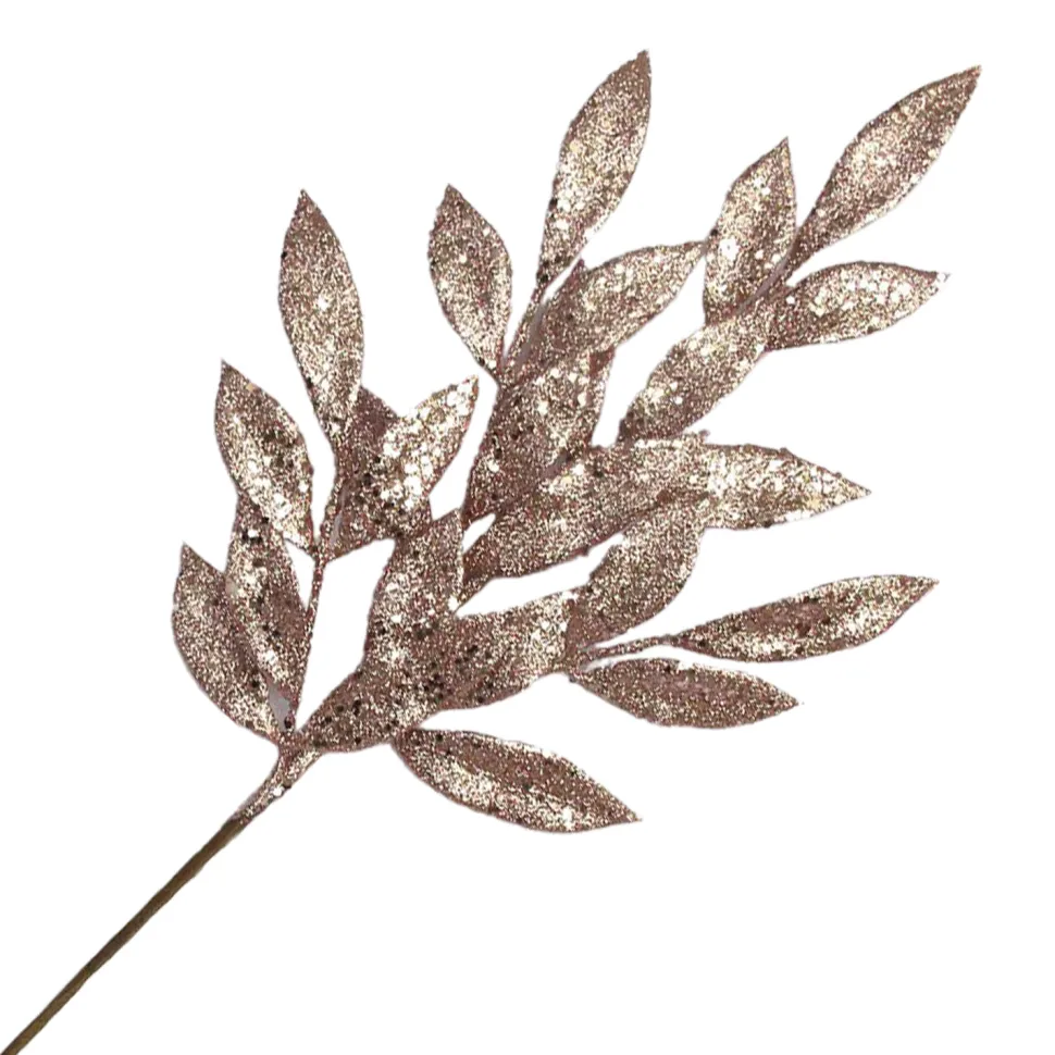 SPRAY LEAVES BAY 22″ ROSE GOLD GLITTER