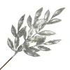 SPRAY LEAVES BAY 22″ SILVER GLITTER
