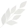 SPRAY LEAVES FABRIC 26″ WOOL WHITE FROSTED
