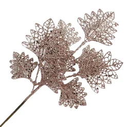 SPRAY LEAVES FAN SHAPE 18″ ROSE GOLD GLITTER