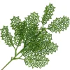 SPRAY LEAVES HOLLY MESH 10″ GREEN GLITTER