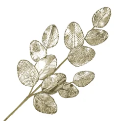 SPRAY LEAVES METALLIC 29.5″ CHAMPAGNE FABRIC ROSE LEAVES