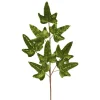 SPRAY LEAVES VELVET 27.5″ DARK GREEN W/GLITTER