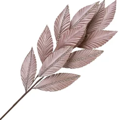 SPRAY LEAVES VELVET 27″ ROSE GOLD W/ SEQUINS AND GLITTER BORDER