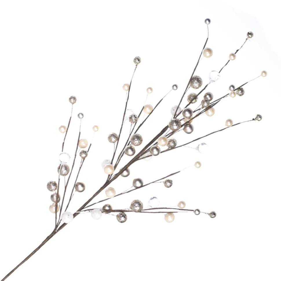 SPRAY PEARLS 28″ PEARLS CHAMPAGNE/WHITE