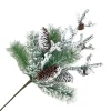 SPRAY PINE FLOCKED 24″ MIXED PINE W/ PINE CONES