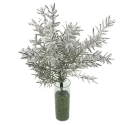 SPRAY PINE FLOCKED 12″ NEEDLE PINE GREEN