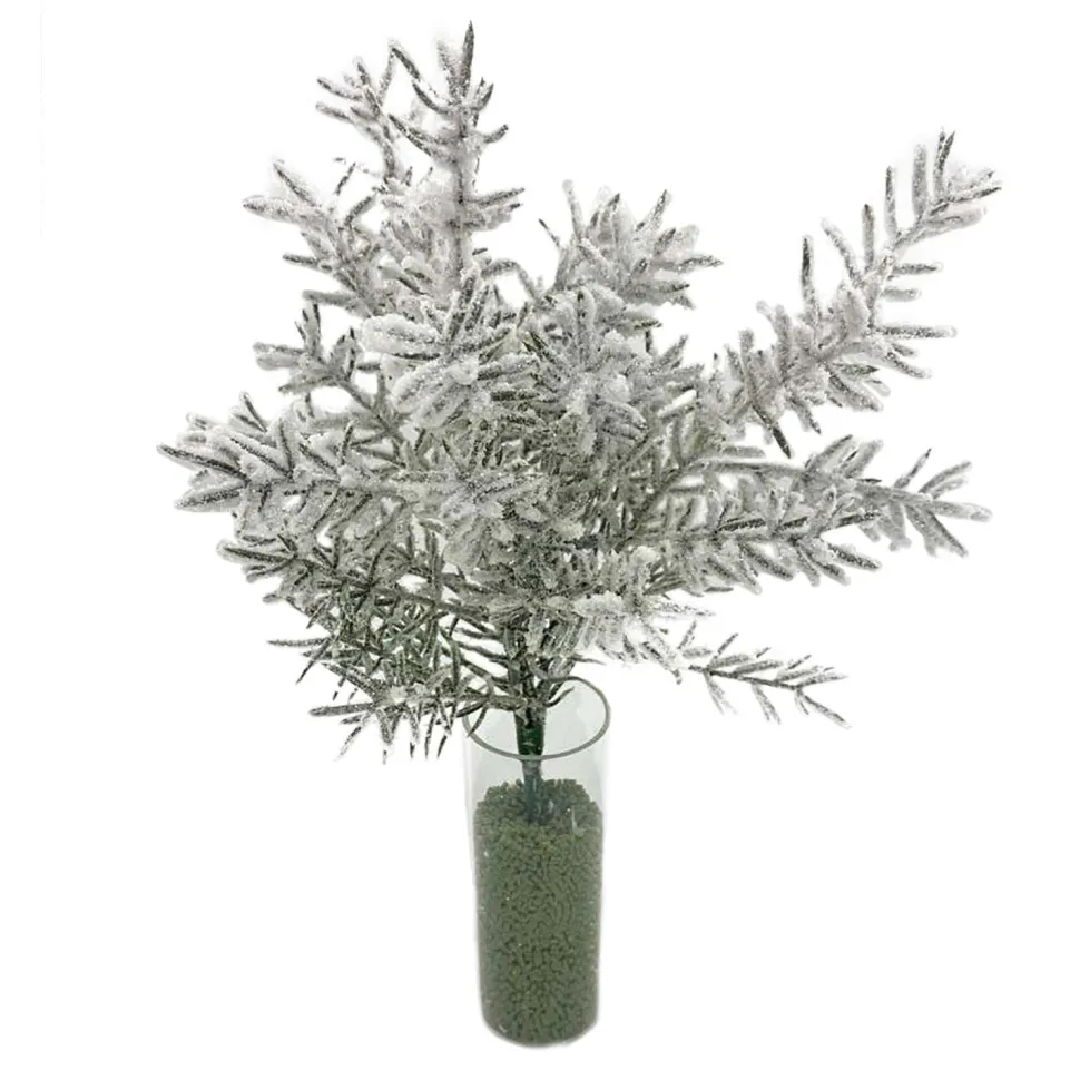 SPRAY PINE FLOCKED 12″ NEEDLE PINE GREEN