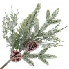SPRAY PINE FROSTED 17″ MIXED PINE W/ PINE CONES