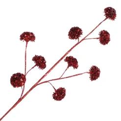 SPRAY PODS 29″ RED GLITTER