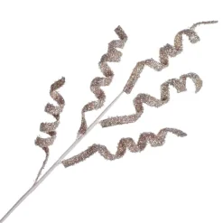 SPRAY SWIRL 28″x5-CURL CHAMPAGNE GLITTER