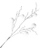 SPRAY TWIG 34″ FLOCKED BRANCH W/ 5 SNOW BALLS