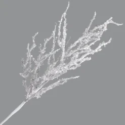 SPRAY TWIG 17.5″ WHITE & ICE GLITTER