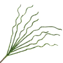 SPRAY TWIG 28″ X 8 GREEN GLITTER
