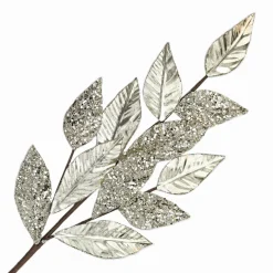 SPRAY TWIGS 36″ RED/WHITE SEQUINS/ GLITTER