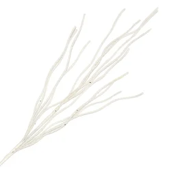 SPRAY TWIGS BEADED29.5″ WHITE GLITTER | FOAM