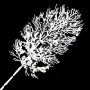 STEM CEDAR 28″ WHITE FLOCKED W/ SNOW