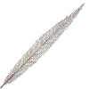 STEM LEAF ELONGATED HOLLOW 40″ COPPER GLITTER