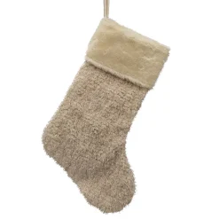 STOCKING 20″ BROWN/IVORY