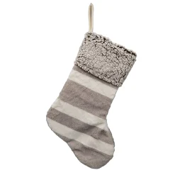 STOCKING 20″ BROWN/WHITE