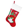 STOCKING 20.5″ RED VELVET W/ FAUX FUR CUFF, METALLIC TEE EMBROIDERY