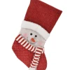 STOCKING 19″ RED /WHITE W/PLUSH SNOWMAN R