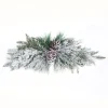 SWAG PINE 31″ FLOCKED MIXED PINE W/ PINE CONES