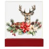 TABLE DECOR ACRYLIC LIGHTED TABLETOP 6″x2.5″x7″ REINDEER LED STRIP+6/18TIMER