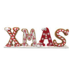 TABLE DECOR “XMAS” 24″x8″ RED/WHITE CANDY CANE & CANDY SWIRL