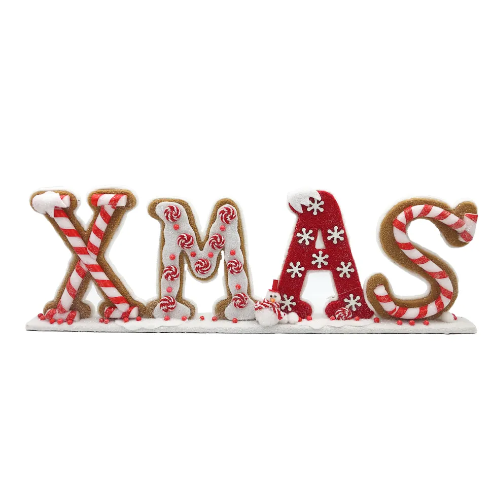 TABLE DECOR “XMAS” 24″x8″ RED/WHITE CANDY CANE & CANDY SWIRL