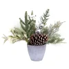 TABLE PIECE 14″ W/SNOW BERRY