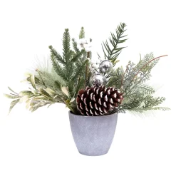 TABLE PIECE 14″ W/SNOW BERRY