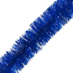 TINSEL GARLAND 3.5″ X 5PLY X 9′ BLUE