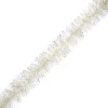 TINSEL GARLAND LT GOLD / WHITE 4″ X 5PLY X 9′