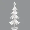 TREE 16″ WHITE METAL W/ SILVER FOIL