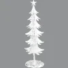 TREE 24″ WHITE METAL W/ SILVER FOIL