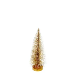 TREE BOTTLE BRUSH CHAMP GLTR. 16″ W/ SNOW TIP