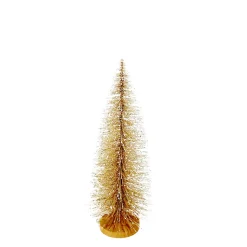 TREE BOTTLE BRUSH CHAMP. GLITTER 19″ W/ SNOW TIP