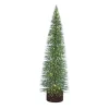 TREE BOTTLE BRUSH/ VILLAGE 20″ VILLAGE W/ 15 LED W/ WHITE TIPS B/O