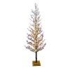 TREE FROSTED / ICED 72″ W/ 168 LED LIGHTS BROWN/ CLEAR