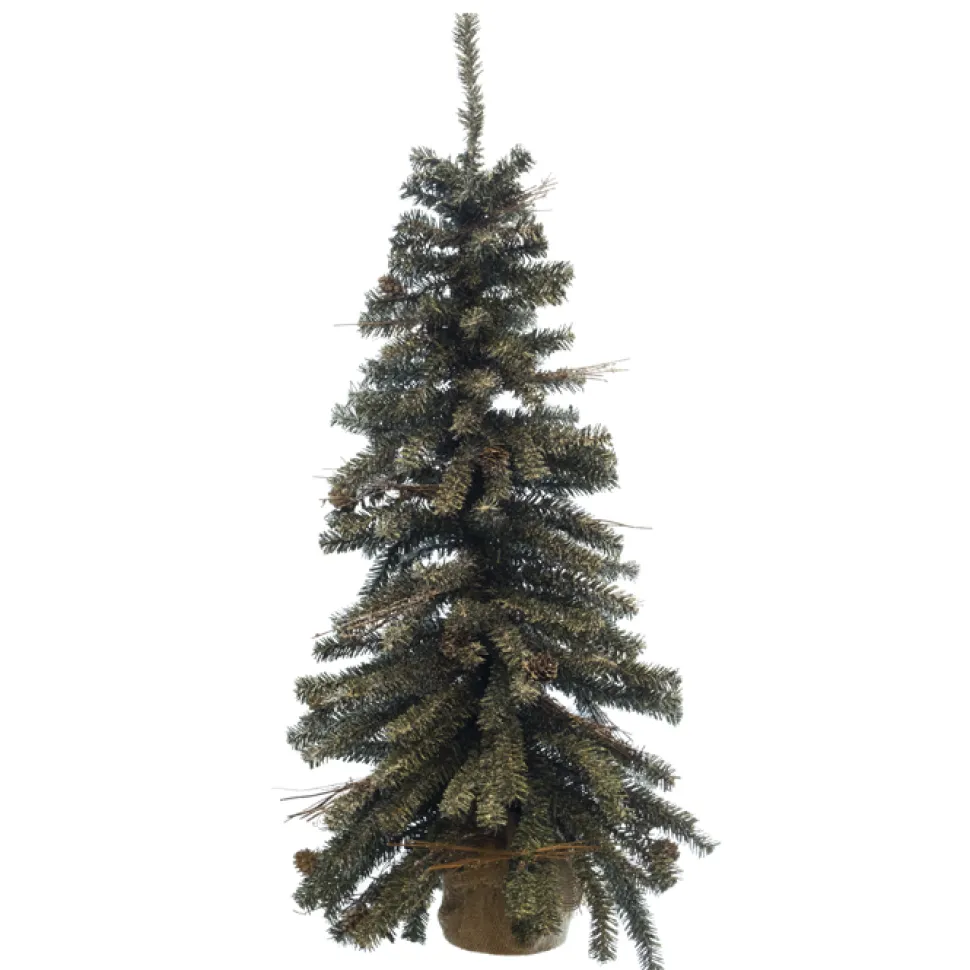 TREE FROSTED ALPINE 3′ 191T W/ PINE CONES
