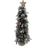 TREE FROSTED DECORATED PINE 21.5″ W/ STAR TEE TOP & BASE