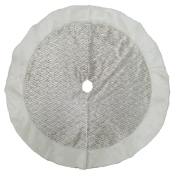 TREE SKIRT 48″ IVORY/GOLD