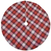 TREE SKIRT 20″ MINI RED/ GRAY PLAID